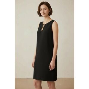 MSK Shift Dress Stretch Sparkle Holiday Christmas Party Sleeveless Medium NEW